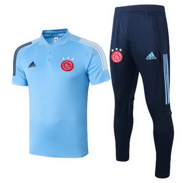 Polo Ajax Conjunto Completo 2020/21 Azul